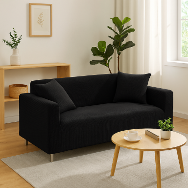Funda para Sillón Negra Spandex anti manchas Inicio