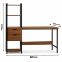 Escritorio multifuncional con estanteria lateral Home Office