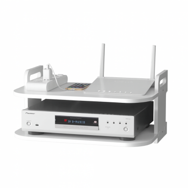 Estanteria flotante Blanca Para Decodificador o Router Organización