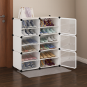 Zapatero plastico 6 niveles color Blanco Zapateros