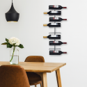 Organizador de fierro para botellas de vino Inicio