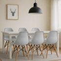 Sillas Eames DSW. Juego 4 Sillas Color Gris Sillas