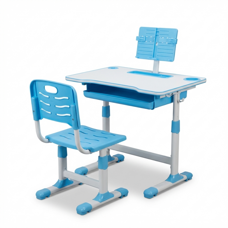 Escritorio + Silla Ergonomica para niños Azul Escritorios
