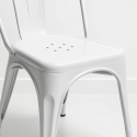 Sillas de Comedor diseño Tolix. Pack 4 Unidades Blanco Mate Inicio