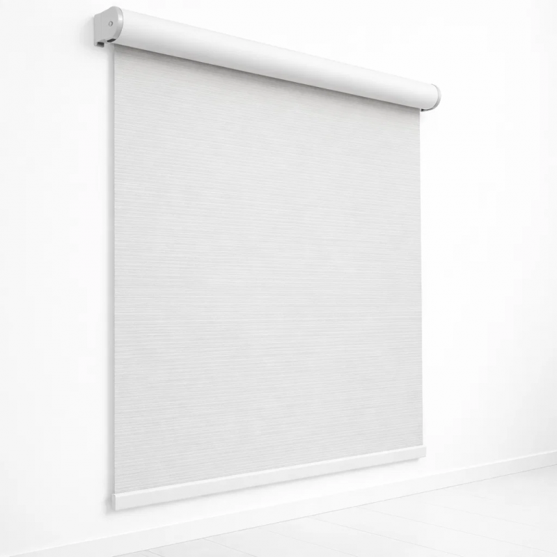 Cortina Roller Blackout Gris Jaspeado Biancobelo Cortinas