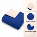 Quilt Velvet Termico Sherpa Azul 2Plazas Cubrecamas y Quilts