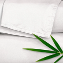 Juego de Sabanas de Bambu 300 Hilos Blanco Biancobelo Sábanas