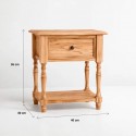 Velador Provenza Miel 1 cajon Veladores