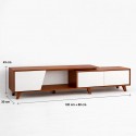 Rack de TV Ajustable nórdico color nogal Racks TV