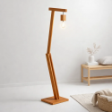 Lampara de Pie Madera Pelicano Iluminación