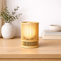 Lampara de mesa Bamboo cilindrica Iluminación