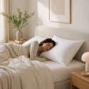 Pack 2 Almohadas Rellena de Pluma Pecho Biancobelo King 50x90 Inicio