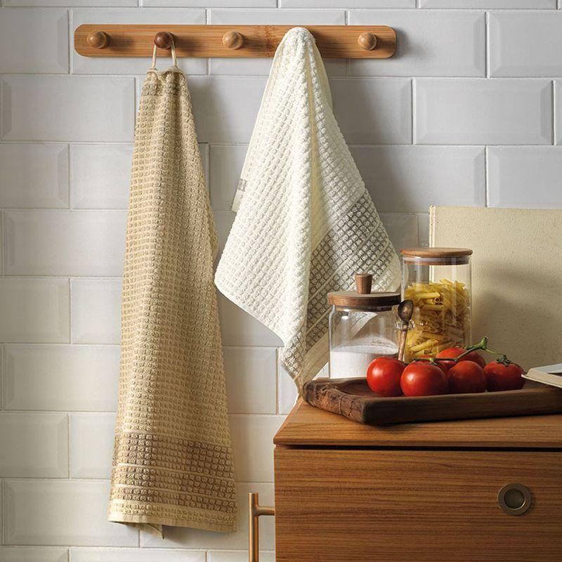 Paño de Cocina Karsten Oil Blanco 46x65 cm Algodón Alta Absorción Uso Diario Cocina