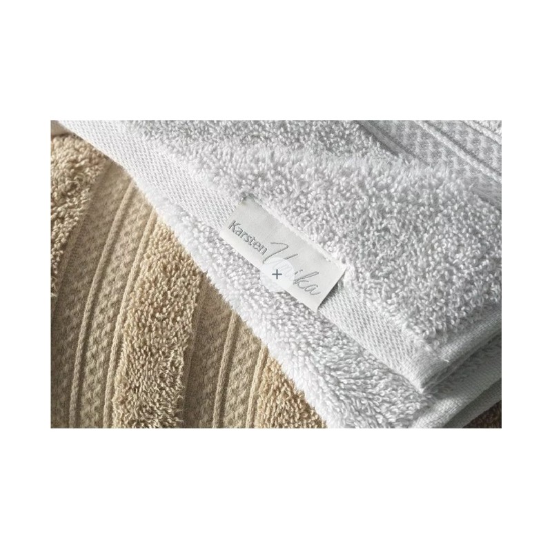 Toalla de Mano Karsten Unika Blanca 30x50 cm Algodón 500g Alta Absorción Premium Toallas