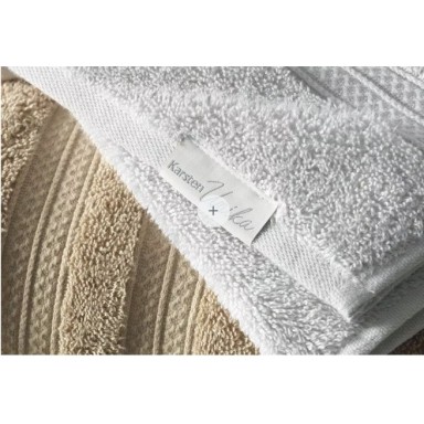 Toalla de Mano Karsten Unika Blanca 30x50 cm Algodón 500g Alta Absorción Premium Toallas