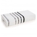 Toalla de Mano Karsten Lumina Blanco Gris 48x80 cm Algodón 500g Alta Absorción Toallas