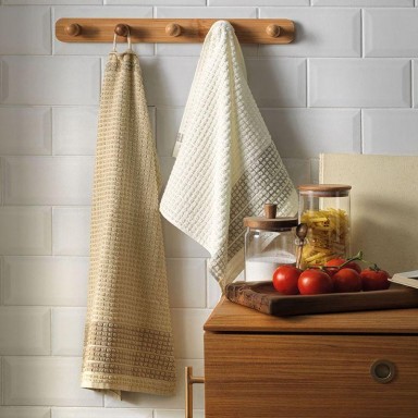 Paño de Cocina Karsten Cuisine Verde 100% Algodón Absorbente 45x70 cm Secado Rápido Cocina