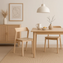 Silla de Comedor Madera Rover Viena Natural Sillas de Comedor