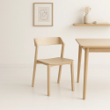 Silla de Comedor Madera Rover Viena Natural Sillas de Comedor
