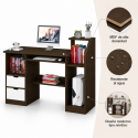 Escritorio para computador con gavetas Wood Escritorios