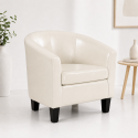 Sitial Poltrona Bilbao Crema Sofás