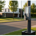 Luminaria Solar Con Sensor De Movimiento Monocristalina 200W modelo Epsilon 2 Iluminación exterior