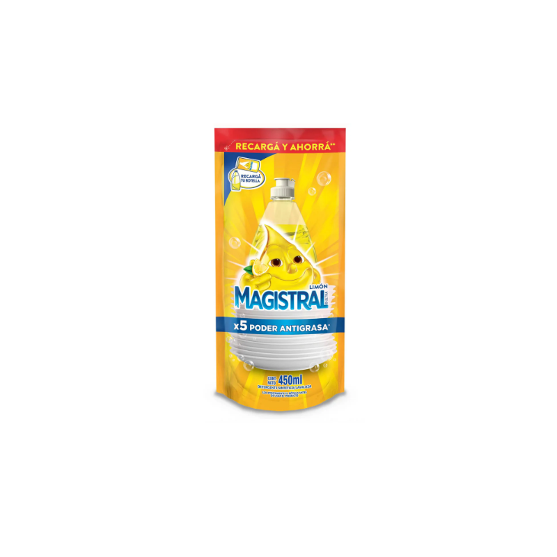 Detergente Lavalozas Magistral Doy Pack 450 Ml Aseo y Limpieza