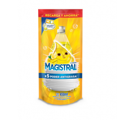 Detergente Lavalozas Magistral Doy Pack 450 Ml Aseo y Limpieza