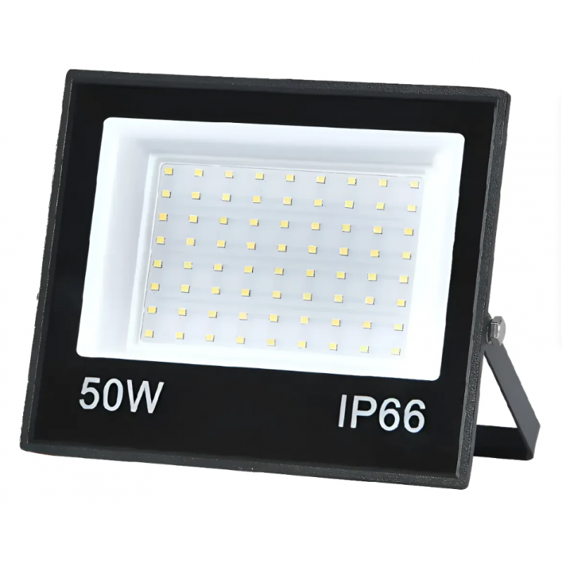 Foco proyector de área Led 50W 6000K Modelo Atlas IP55 Konnergie Iluminación exterior