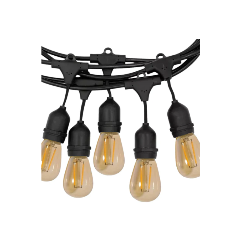 Guirnalda exterior IP65 10 soquetes 5M Konnergie