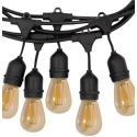 Guirnalda exterior IP65 10 soquetes 5M Konnergie