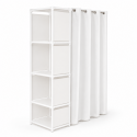 Closet organizador plegable blanco Inicio