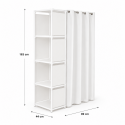 Closet organizador plegable blanco Inicio