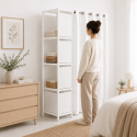 Closet organizador plegable blanco Inicio