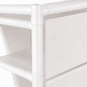 Closet organizador plegable blanco Inicio