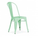 Sillas de Comedor Tolix. Pack 4 Unidades Menta Inicio